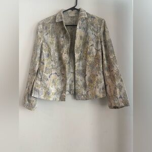 Dries Van Noten Silk And Linen Blend Floral Size 40